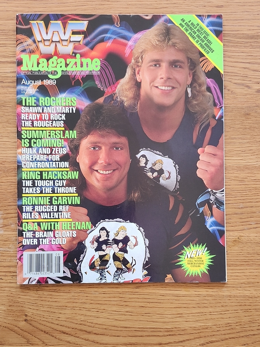 WWE The Rockers Magazine Cover —1989